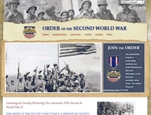 Tablet Screenshot of ordersecondworldwar.com